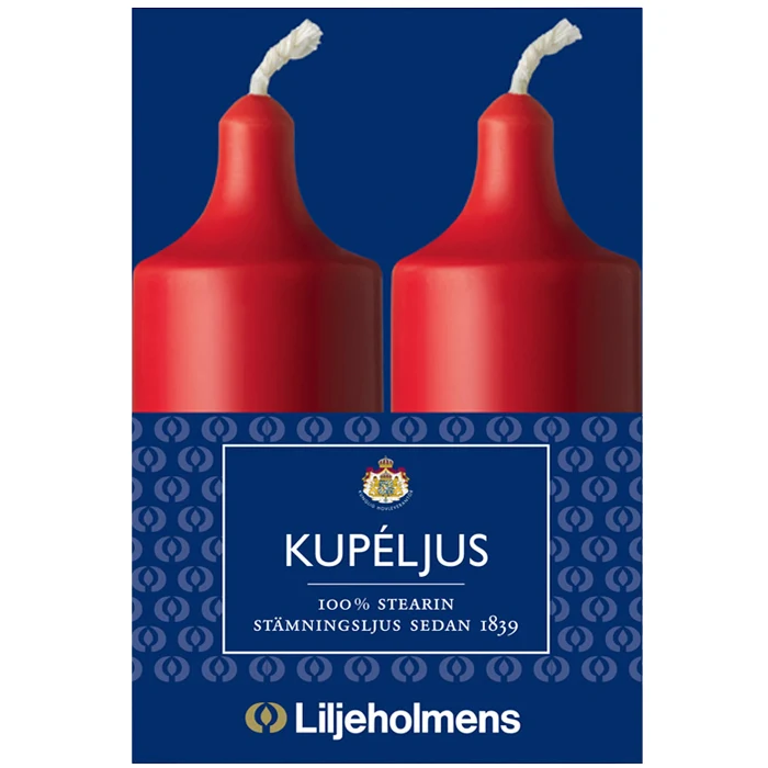 Kupeljus Röd 2-p Liljeholmens