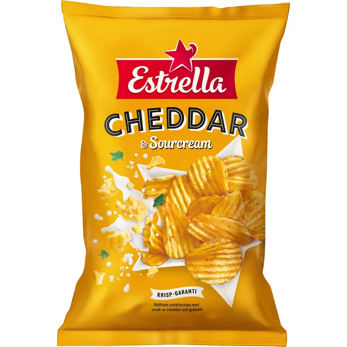Chips Cheddar & Sourcream 275g Estrella
