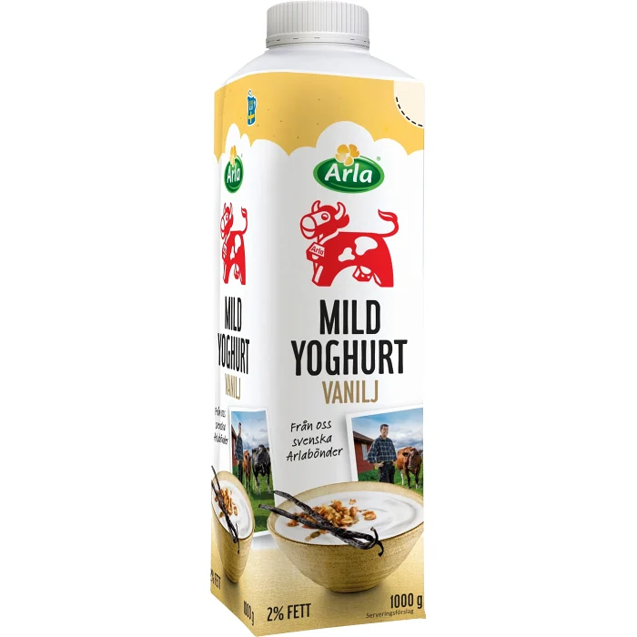 Mild Yoghurt Vanilj 2% 1000g Arla Ko®