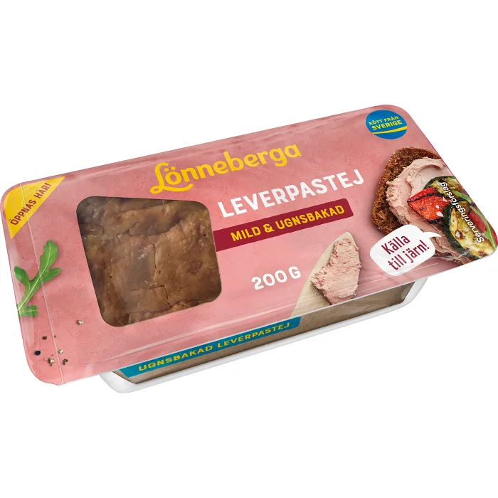 Leverpastej mild & ugnsbakad 200g Lönneberga