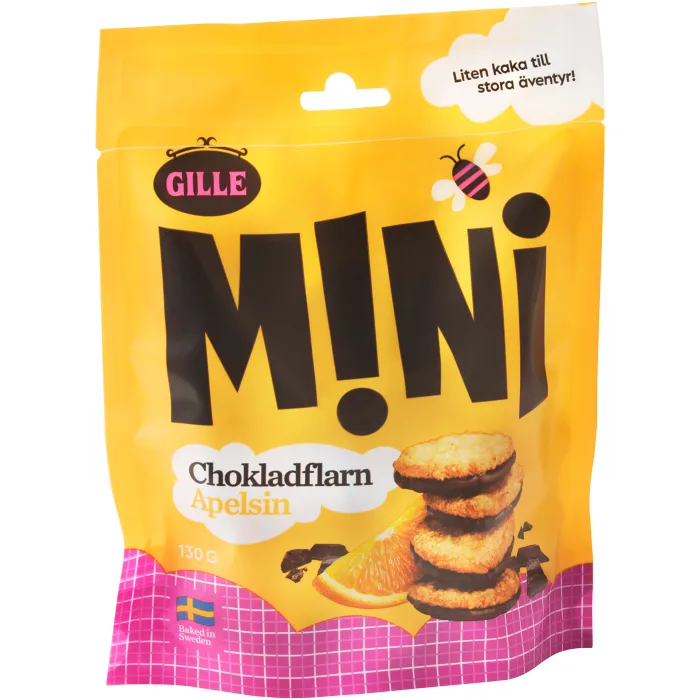 Mini Chokladflarn Apelsin130g Gille