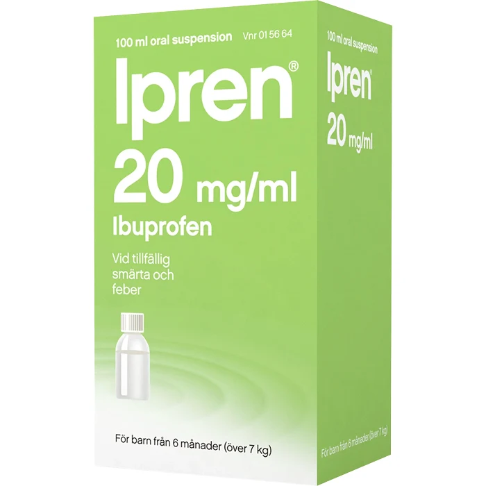 Ipren Barn från 6 månader Oral suspension 20mg/ml 100ml