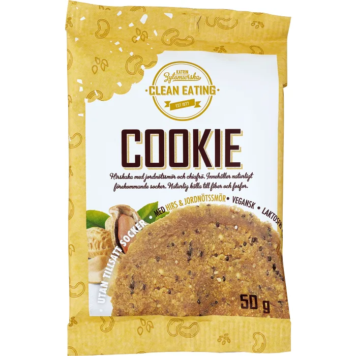 Cookie Hirs & Jordnötssmör 50g Clean Eating