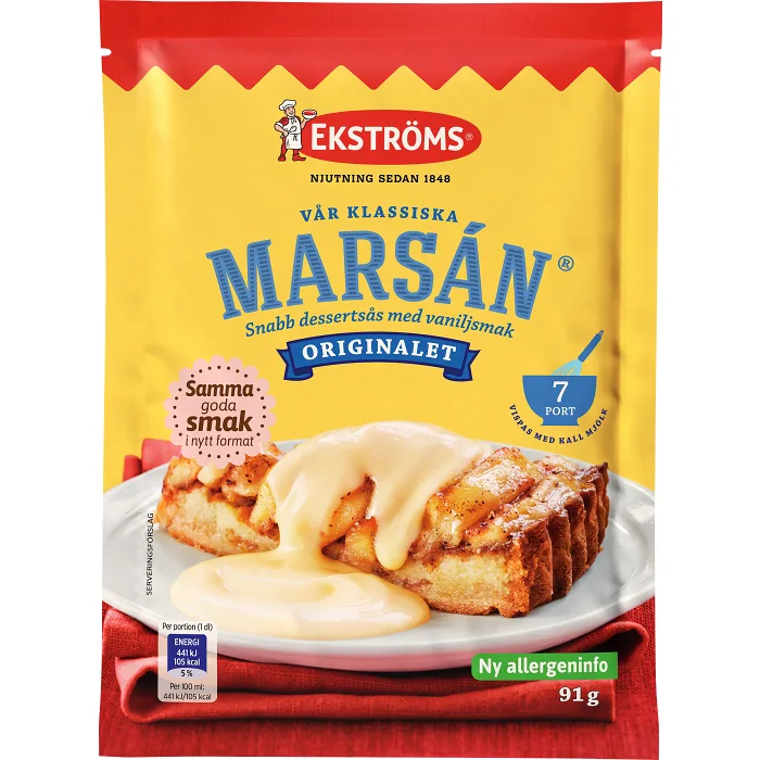 Marsán snabb dessertsås 7 port 91g Ekströms