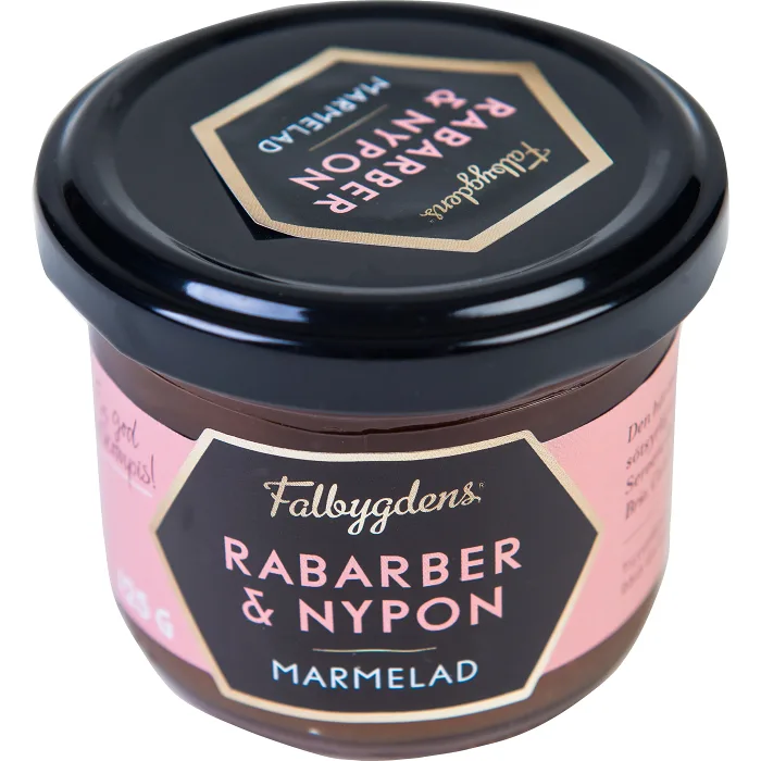 Marmelad Rabarber & nypon 125g Falbygdens ost