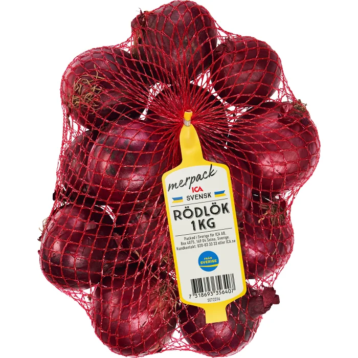 Rödlök 1kg Klass 1 ICA