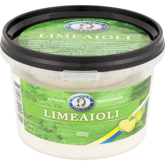 Limeaioli 200g Kosterfiskarn