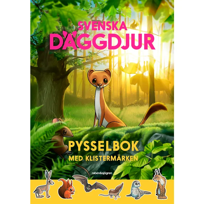 Svenska däggdjur pysselbok : med klistermärken
