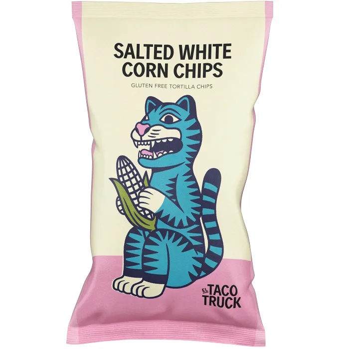 Chips Salted White Corn 185g El Taco Truck