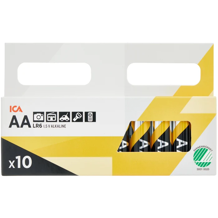 Batteri AA LR6 10-p ICA