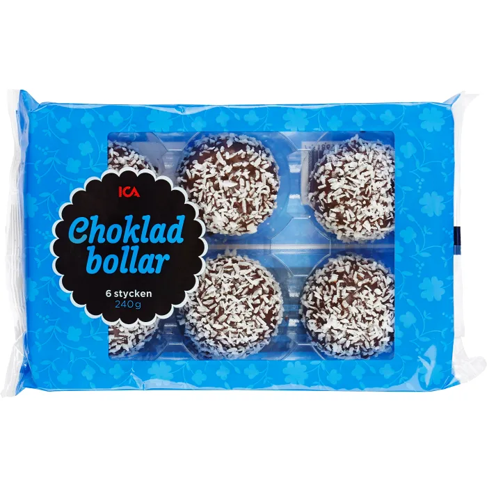 Chokladbollar 6-p 240g ICA