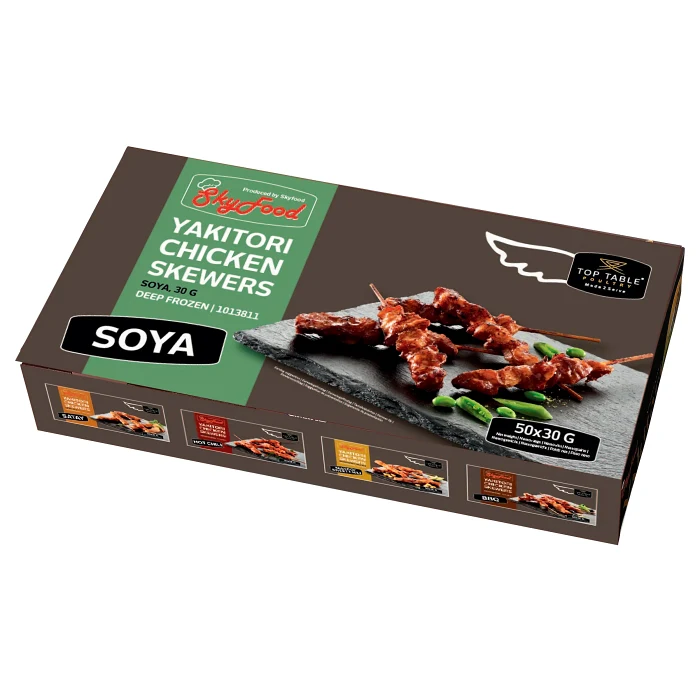 Kycklingspett Djupfryst Yakitori Soya 1,5kg 50-p Sky Food