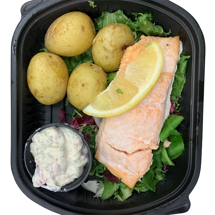 Laxfilé, potatis & romsås ca 400g