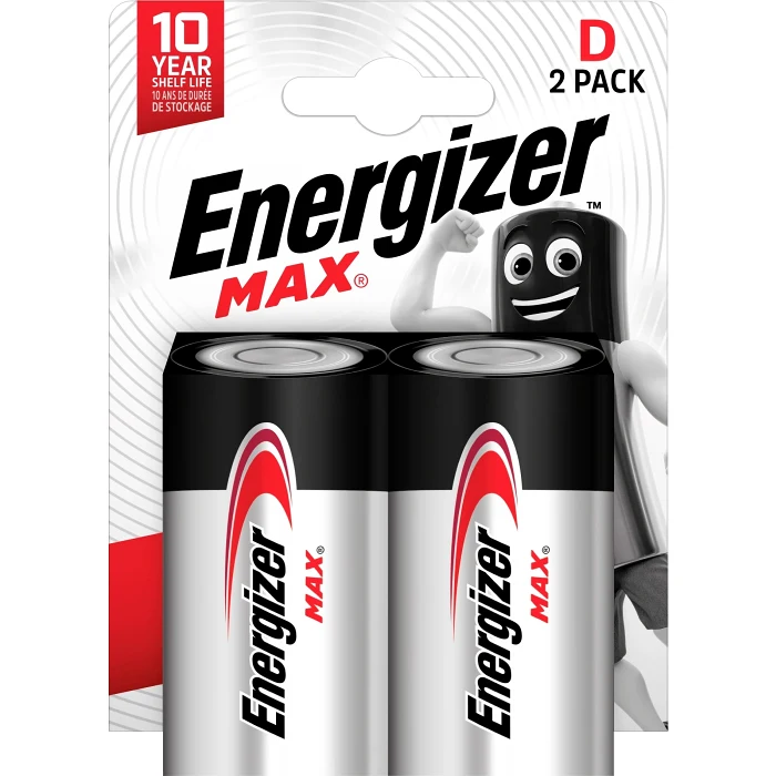 Batteri Max LR20 D 2-p Energizer
