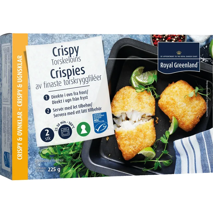 Sprödbakad Torskryggfilé 225g Royal Greenland