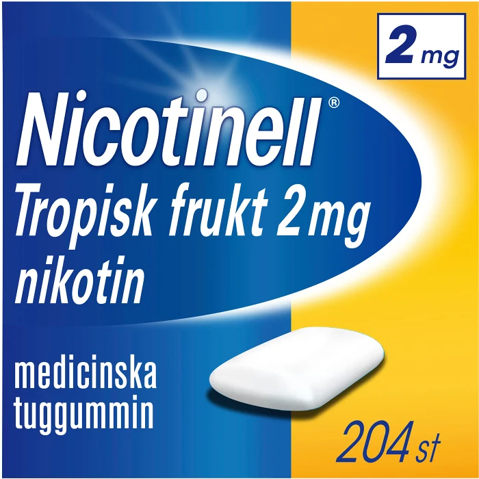 Nicotinell Tropisk frukt Medicinskt tuggummi 2mg 204-p