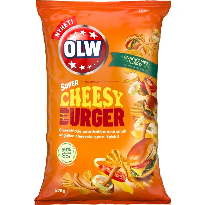 Chips Cheesy Burger 275g OLW