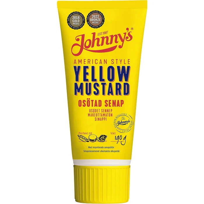 Johnny's Yellow Mustard 190g Johnnys