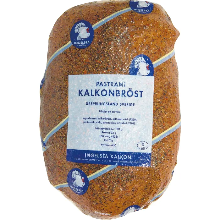 Pastramibröst Kalkon i skivor ca 14g Ingelsta kalkon