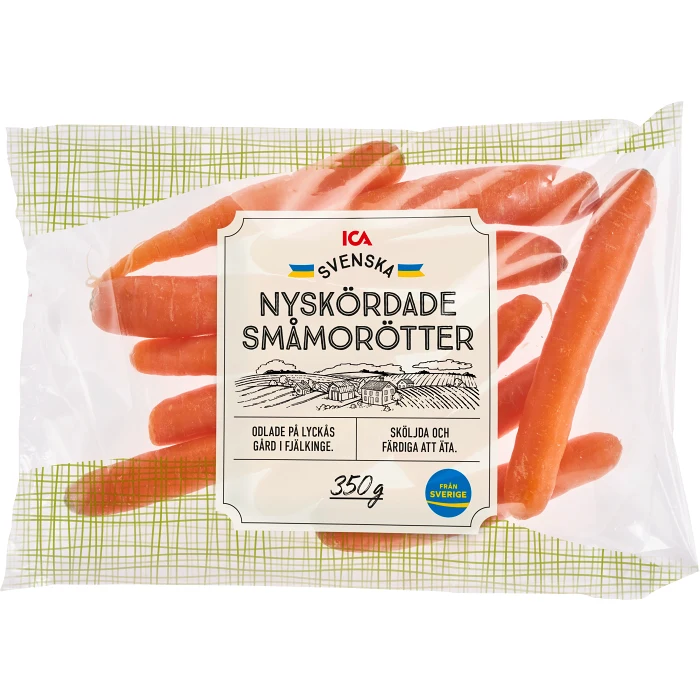 Småmorötter Nyskördade 350g Klass 1 ICA