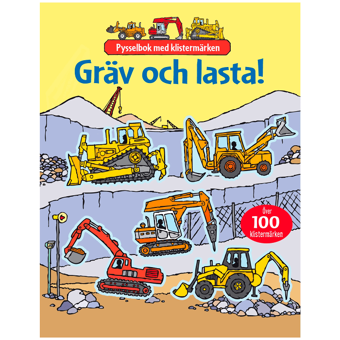 Pysselbok Gräv och lasta med klistermärken