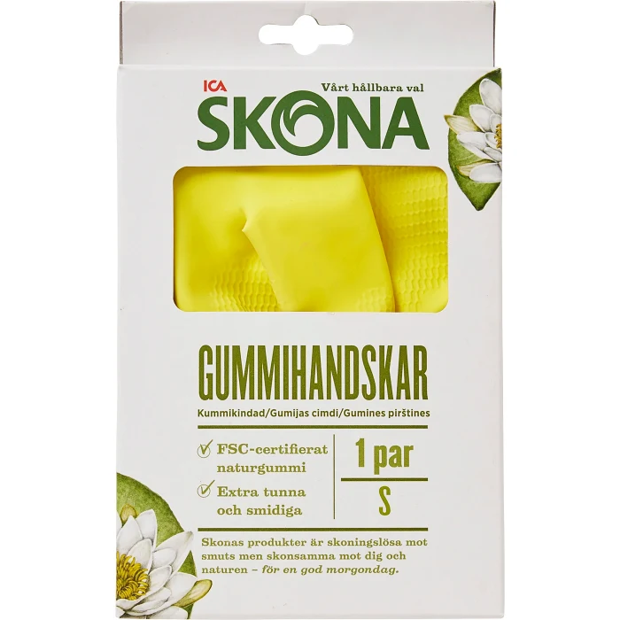 Gummihandske FSC small 1-p ICA Skona