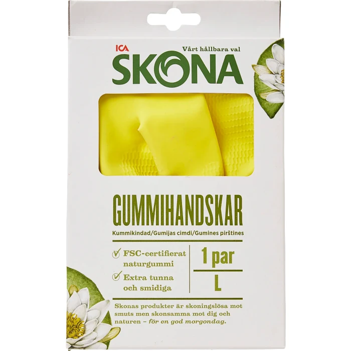 Gummihandske FSC large 1-p ICA Skona