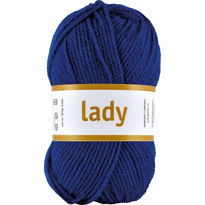 Garn Lady Koboltblå 50g Järbo