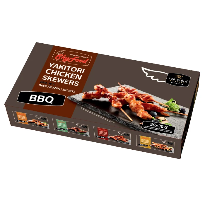 Kycklingspett Djupfryst Yakitori BBQ 1,5kg 50-p Sky Food