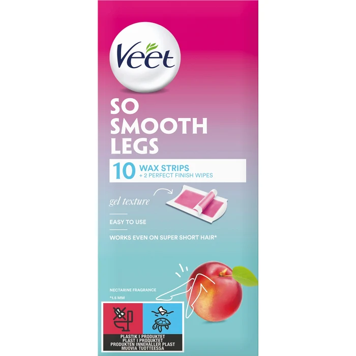Vaxremsor för ben 10-p Veet