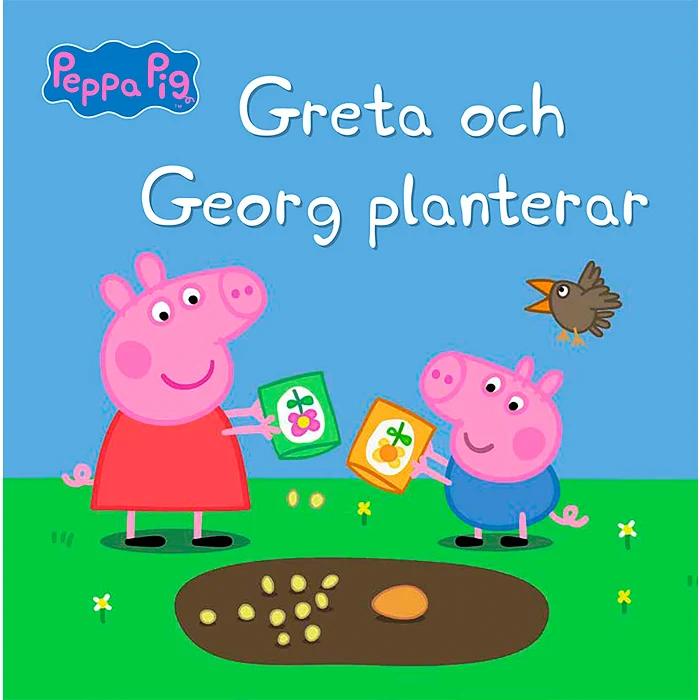 Greta och Georg planterar