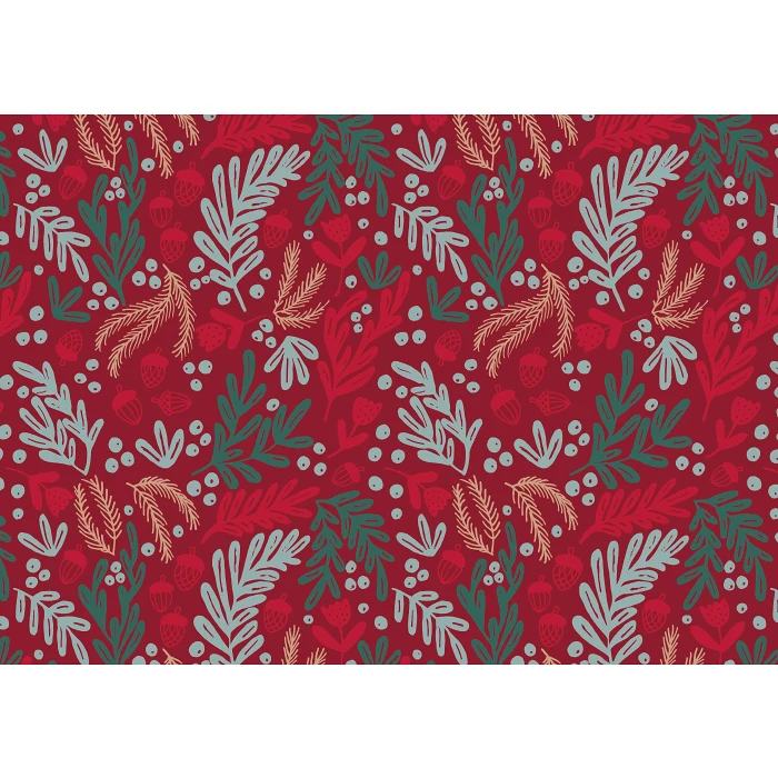 Julpapper Redberry 0,7x3m