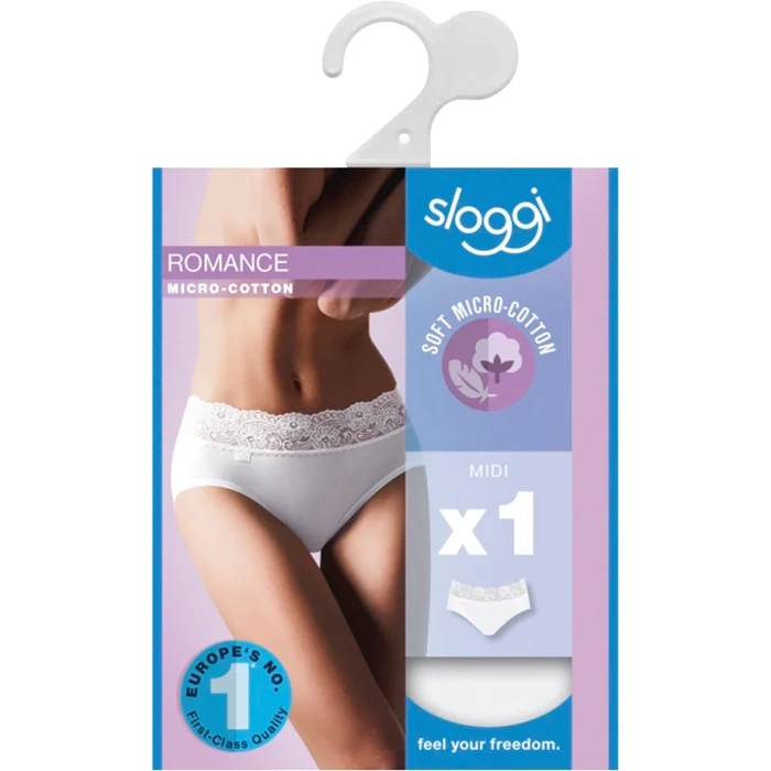 Sloggi Midi Romance 38 Vit