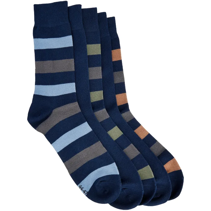 Ankelsocka Solna rand 5 p blå 40/43 mywear