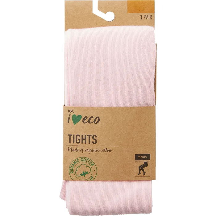 Strumpbyxa 1p rosa 146/152 ICA I love eco