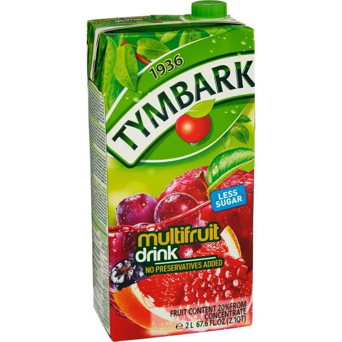 Multifrukt & Röda bär dryck 2l Tymbark