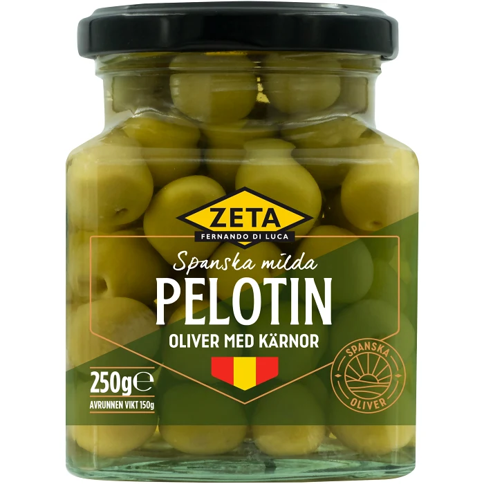 Pelotín-oliver med kärna 250g Zeta