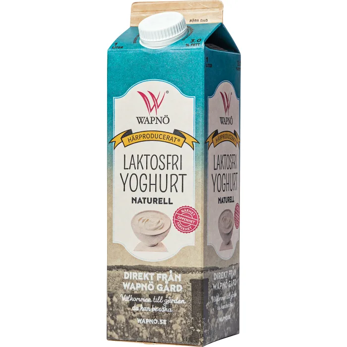Yoghurt Naturell Laktosfri 1l Wapnö
