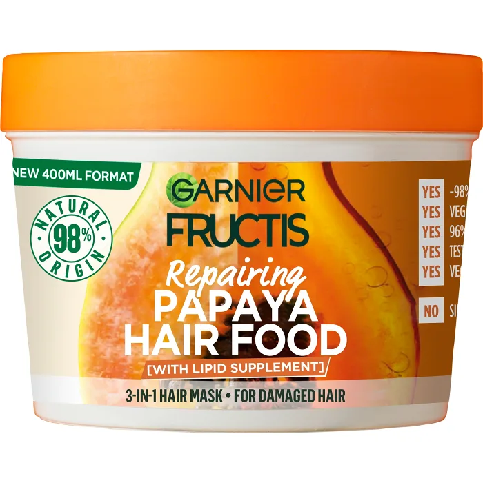 Inpackning Hair Food Papaya 400ml Fructis