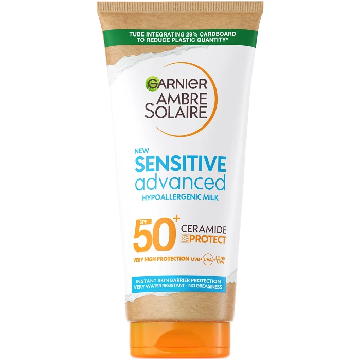 Solskydd Sensitive Advanced Hypoallergenic Milk SPF 50+ Ambre Solaire