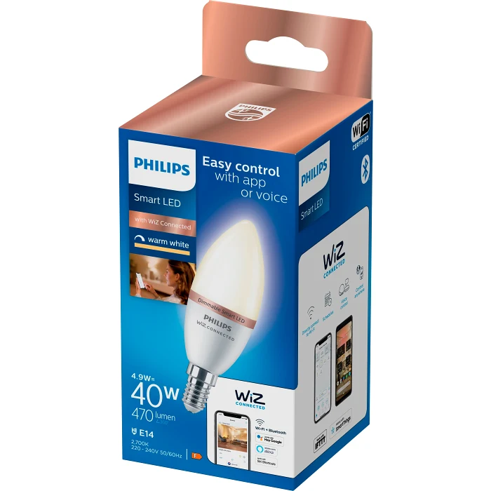 SMART LED WiZ KRON 470lm(40W) E14 Dimbar Philips