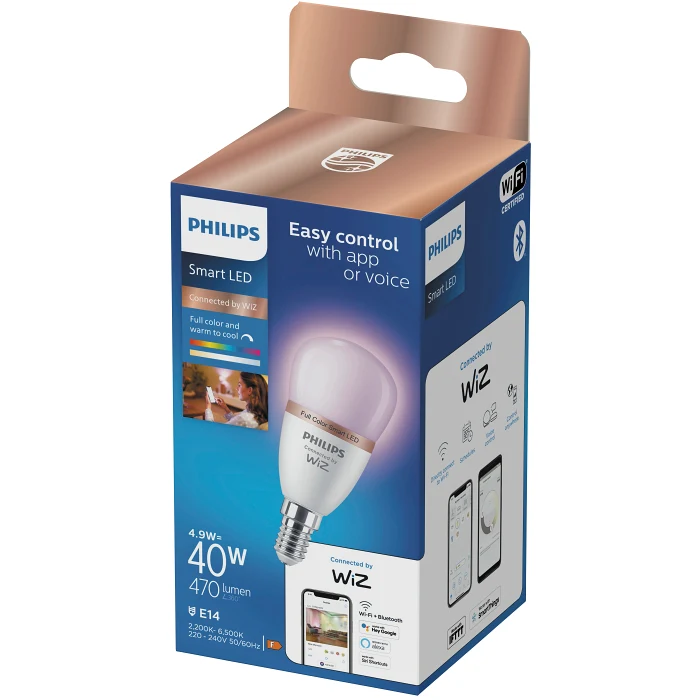 Smart LED WiZ Klot Color 40W E14 Dimbar Philips