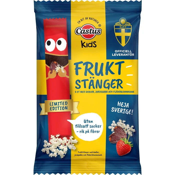 Fruktstång Jordgubbar Fläder 5-p Castus