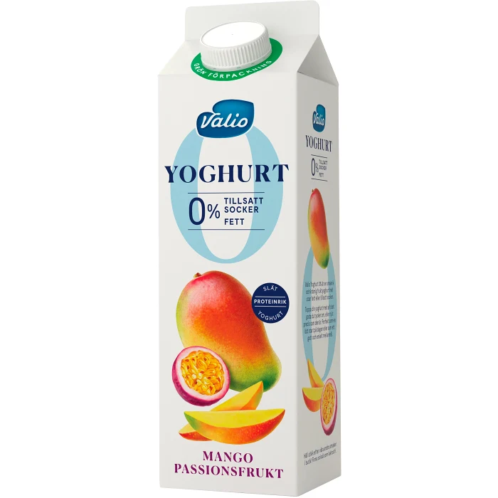 Yoghurt 0% Mango Passionsfrukt 1000g Valio