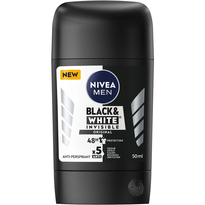Deodorant Stick Black & White 50ml NIVEA