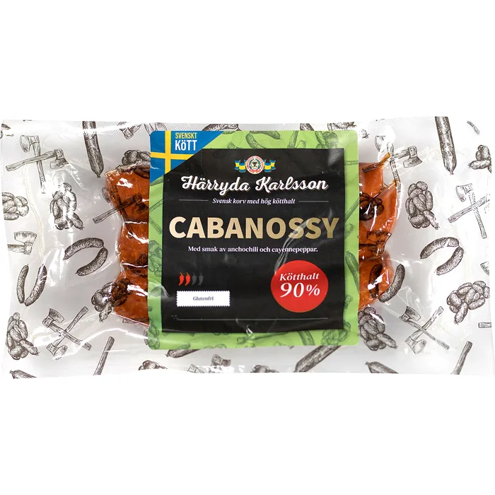 Cabanossy 90% Kötthalt 210g Härryda Karlsson