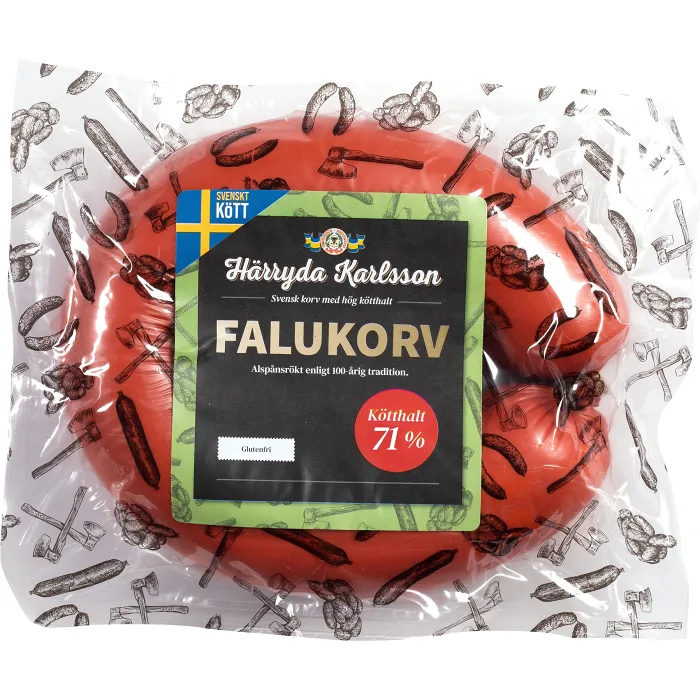 Falukorv 71% Kötthalt 800g Härryda Karlsson