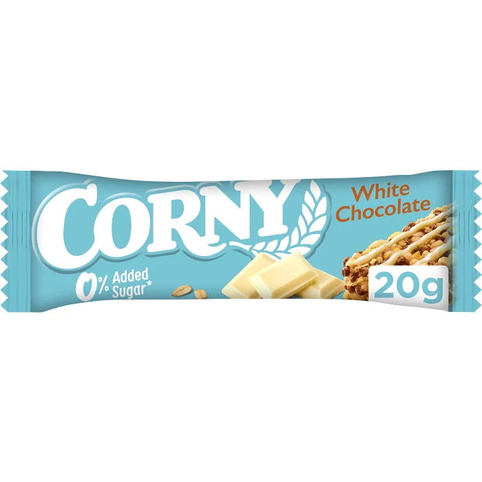 Müslibar 0% added sugar White Chocolat 20g Corny