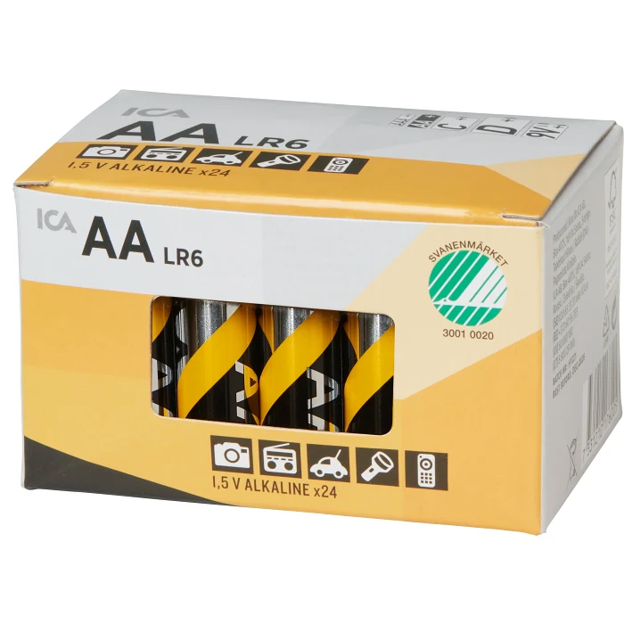 Batteri LR6 AA 24p ICA