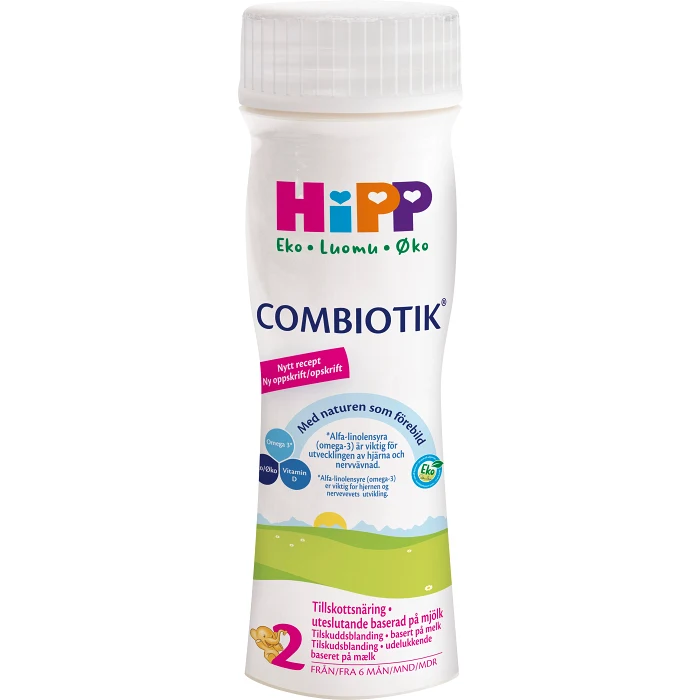 Tillskottsnäring Combiotik Från 6m Ekologisk 200ml HiPP